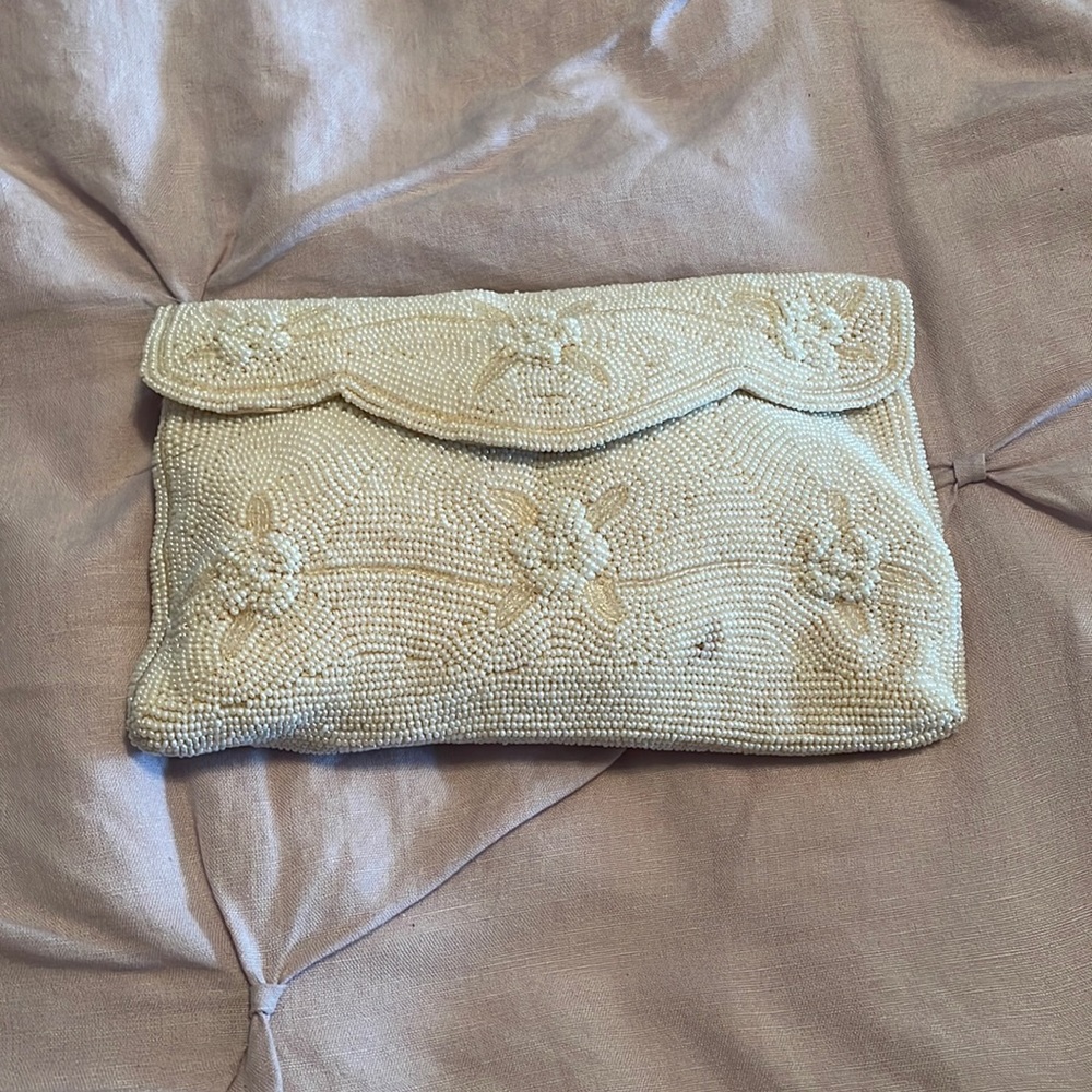 Vintage Bags by Josef beaded pearl bag